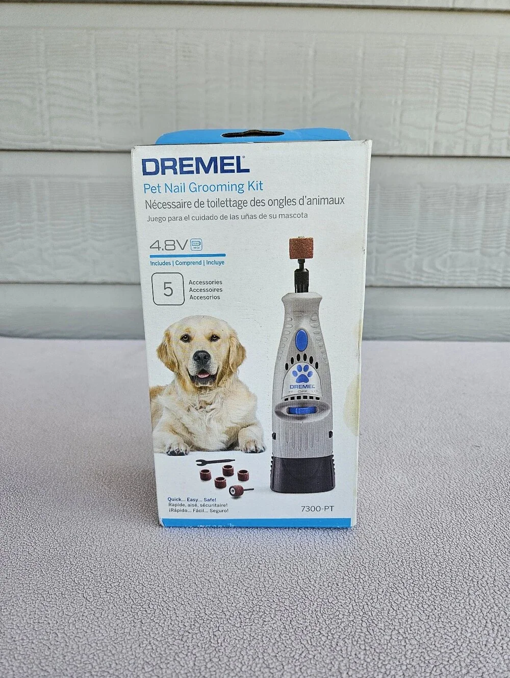 Dremel 7300-PT Rotary Pet Nail Grooming Kit Charger Dog 4.8V Accessories